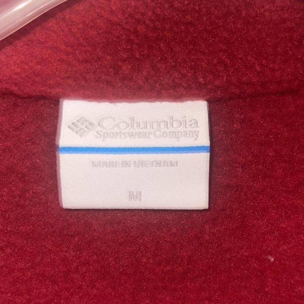 Women’s Red Columbia Fleece jacket size medium - Picture 4 of 5
